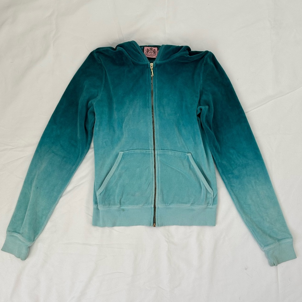 Juicy Couture Ombré Velour Track Jacket